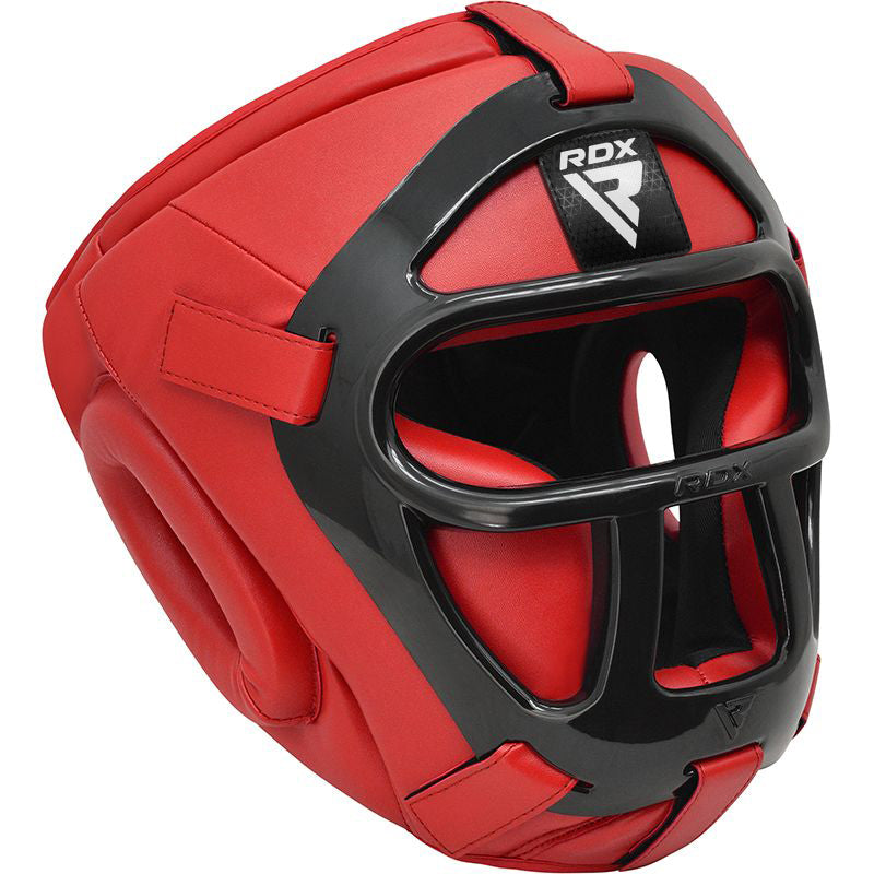 Photos - Martial Arts Protective Gear RDX T1 HeadGuard with Removable Face Cage Blue / L Blue HGR-T1FU-L 