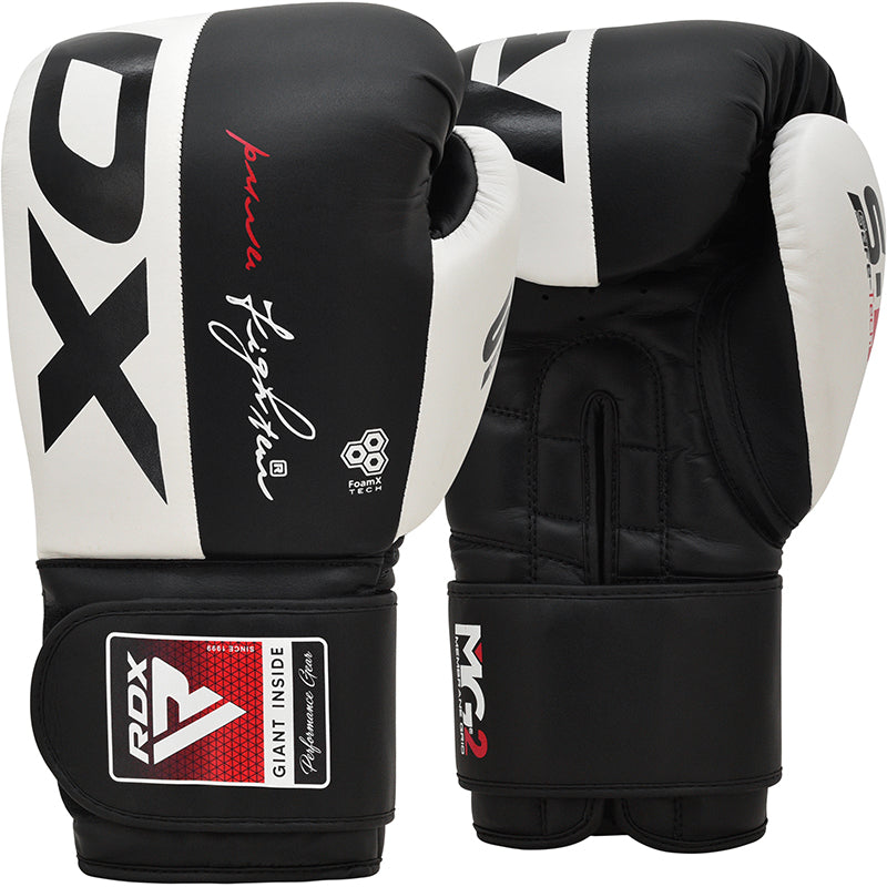 Photos - Martial Arts Gloves RDX S4 Leather Sparring Boxing Gloves 10oz BGL-S4B-10-oz 