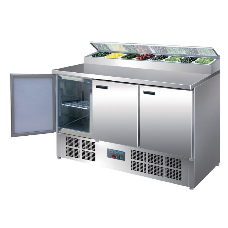 Polar Refrigerated Pizza and Salad Prep Counter 390Ltr - G605 - Empire Supplies product image