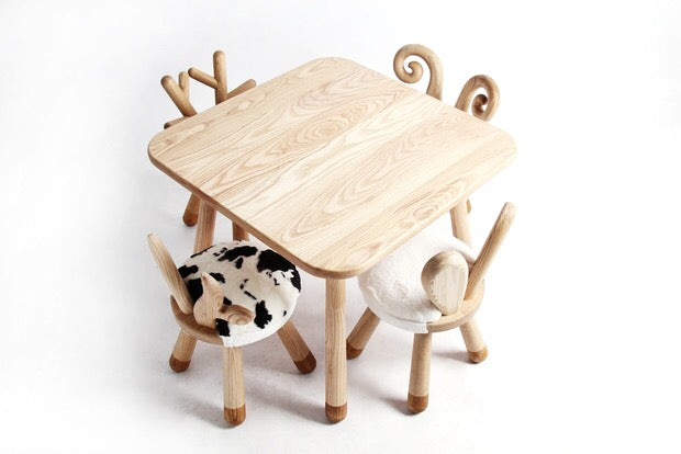 kids animal table and chairs