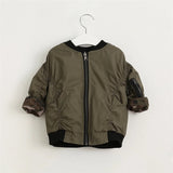 Camouflage reversible bomber jacket