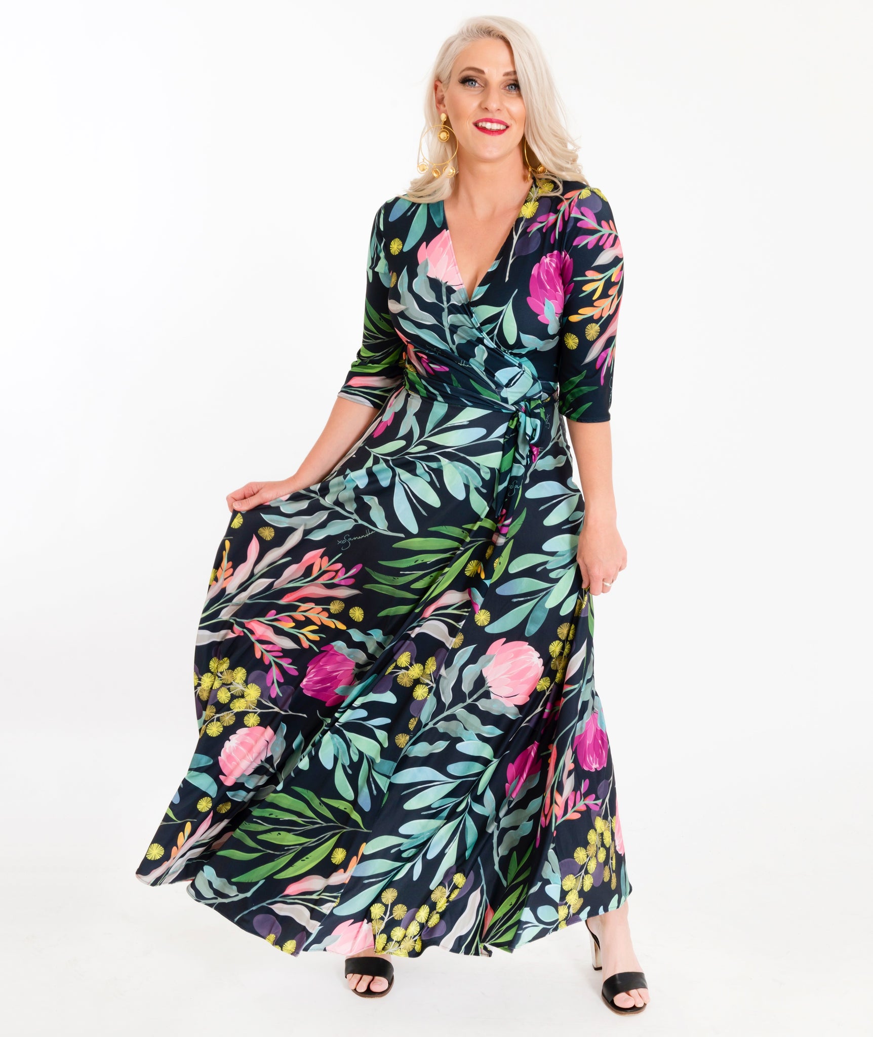 by samantha wrap dress