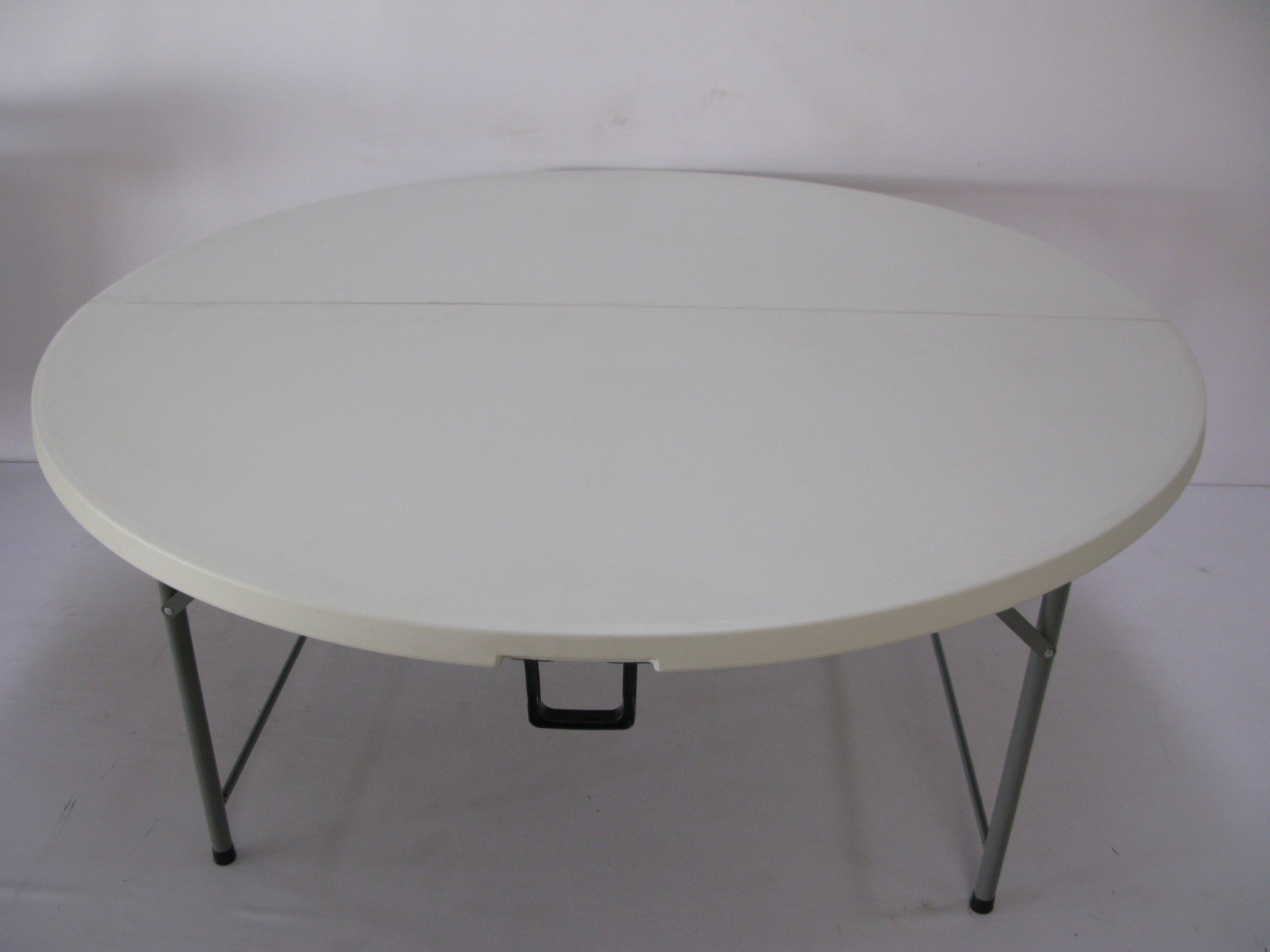 Rou003 Fold In Half Round Plastic Tables 1800mm Seats 10 12 People Moolla Furniture Corp Cc