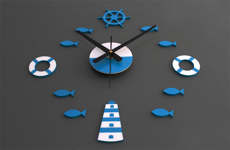 Mediterranean Nordic Lighthouse Clock