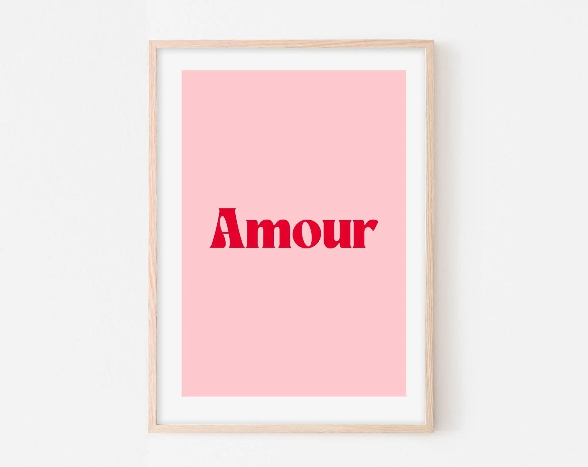 Amour - Affiche citation rose FLTMfrance