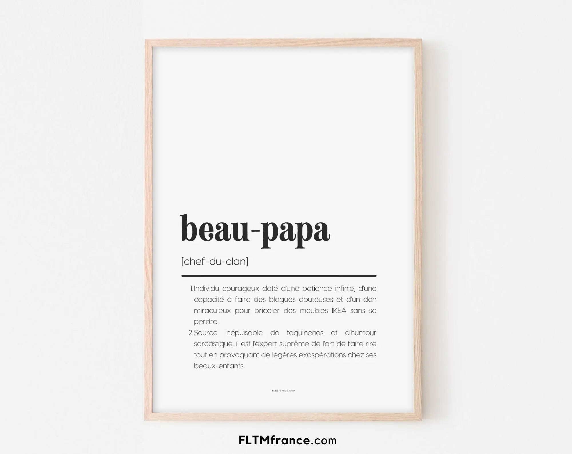 Affiche définition beau-papa