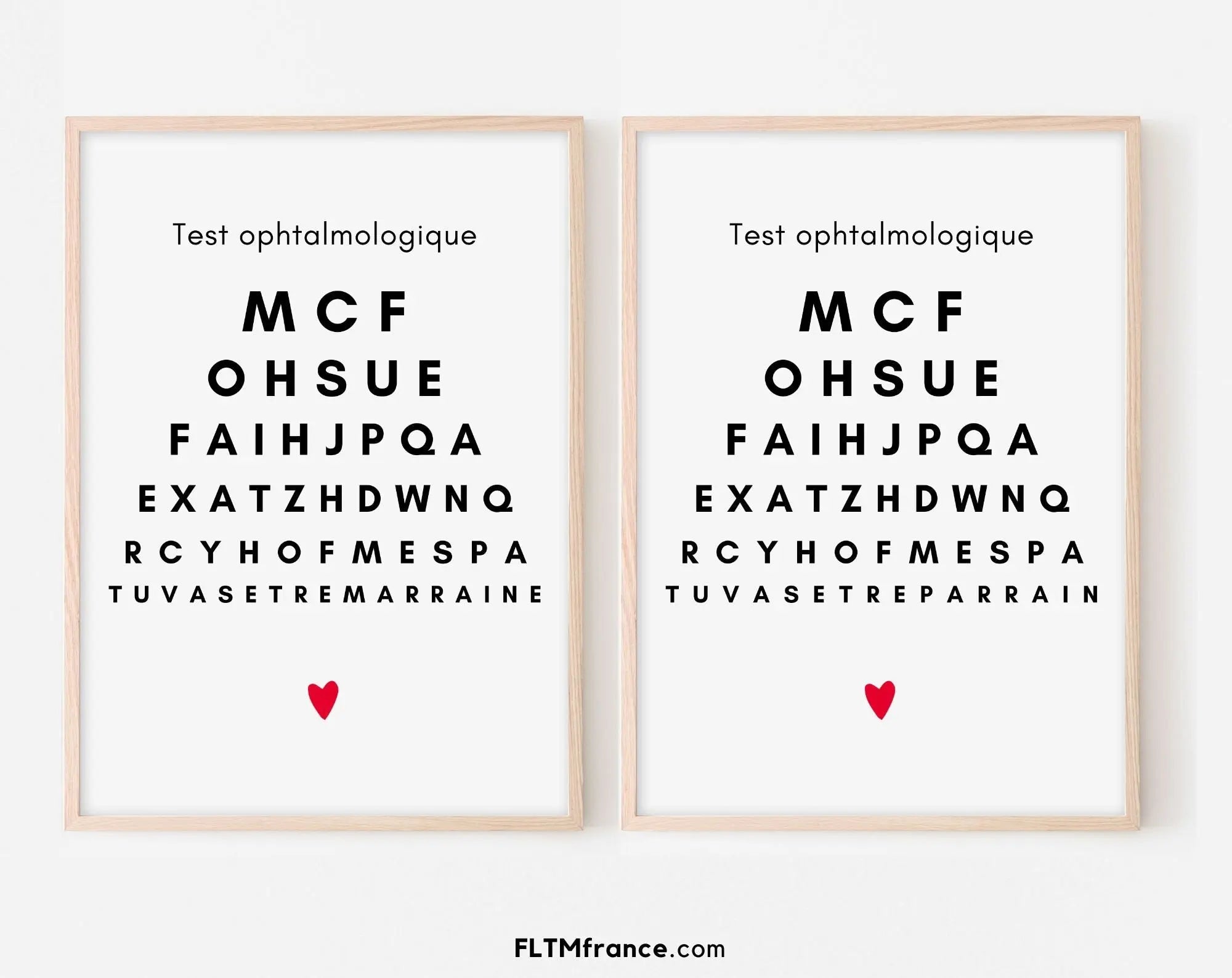 Godfather and Godmother Ophthalmological Test Poster