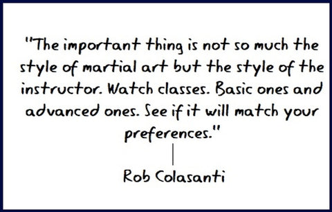 quote about importance of instructor and not style