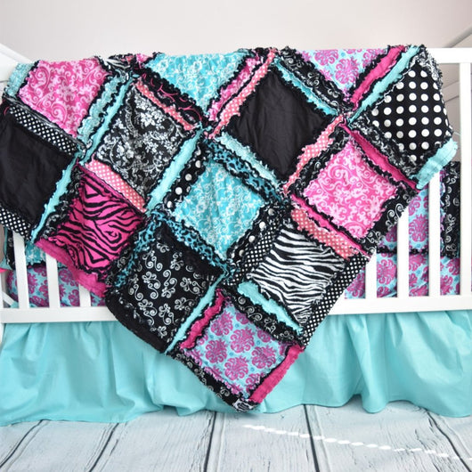 black crib blanket