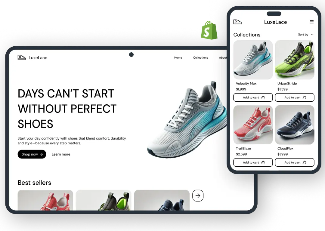 Shopify website development hero image