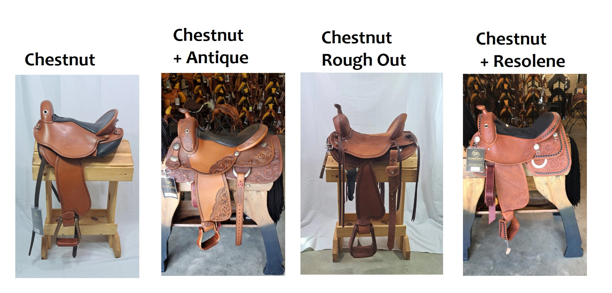 DP Saddlery Chestnut Leather Options