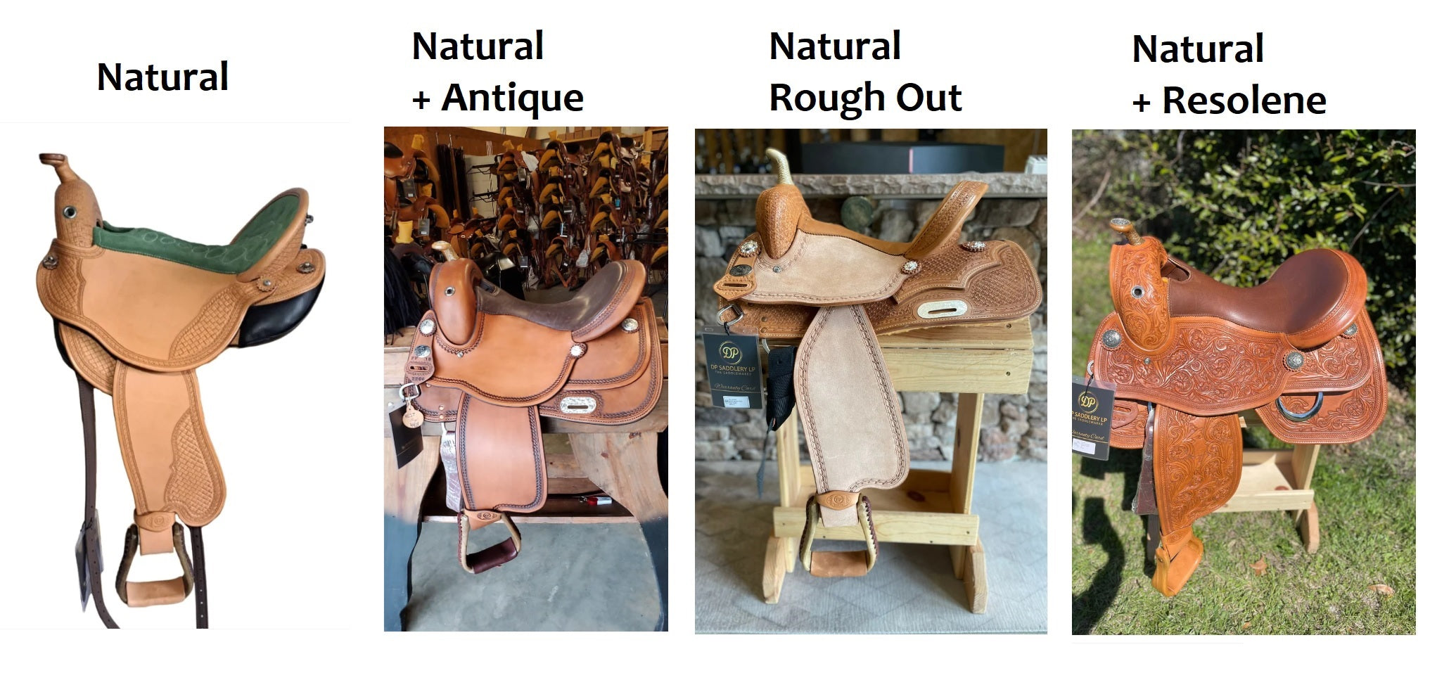 Dp Saddlery Natural Leather options