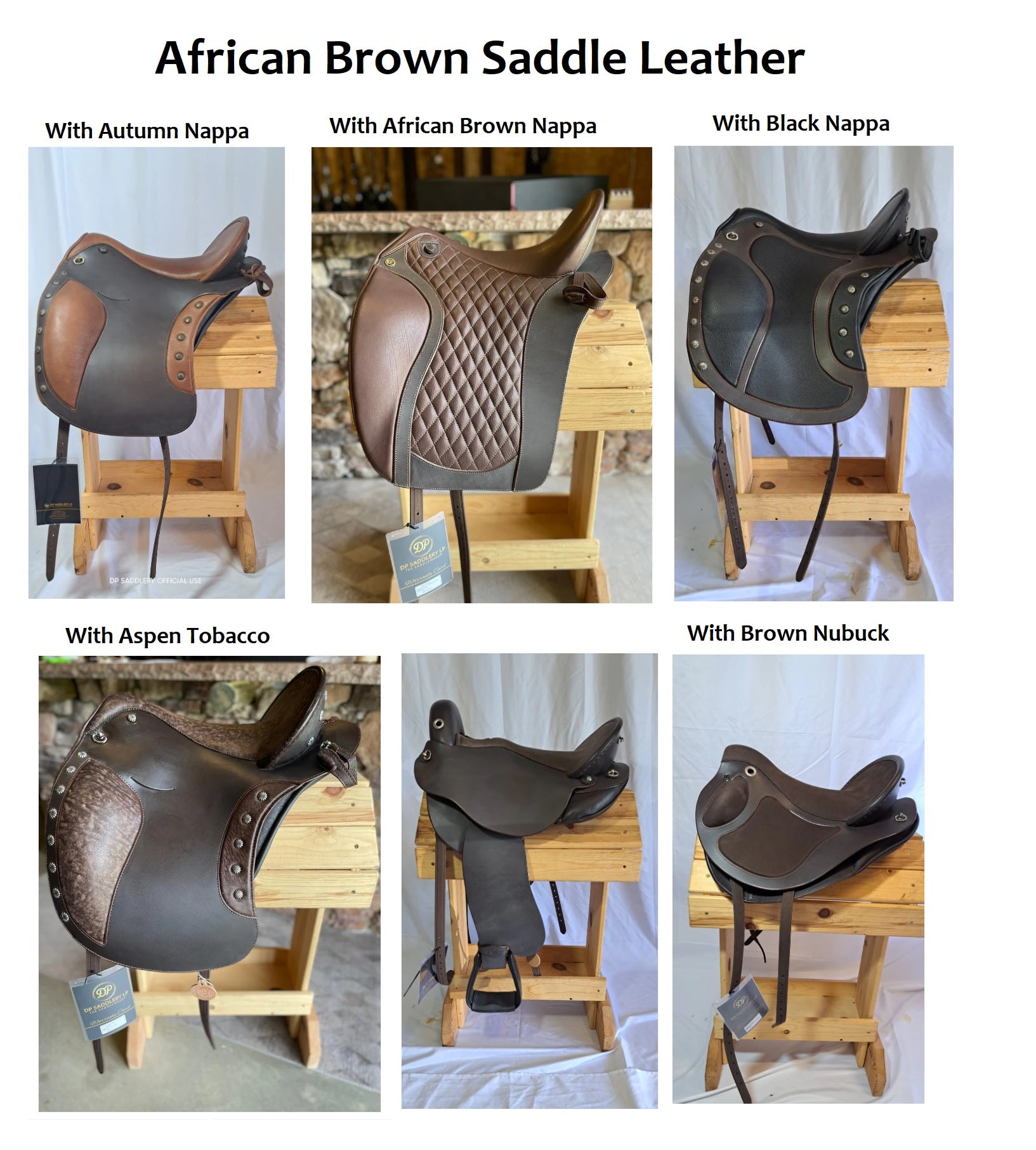 DP Saddlery African Brown Saddle Leather