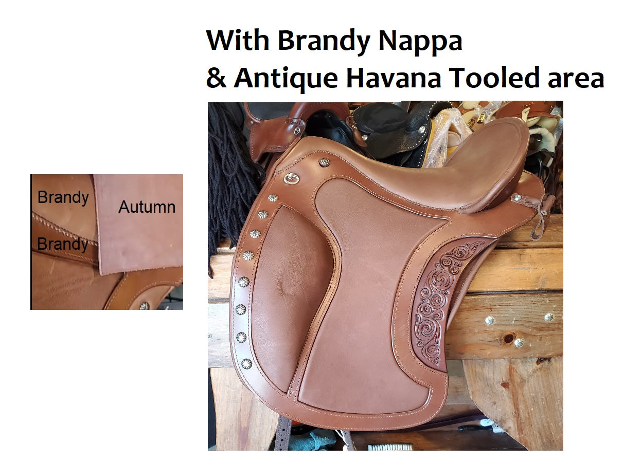 DP Saddlery Brandy Saddle Leather