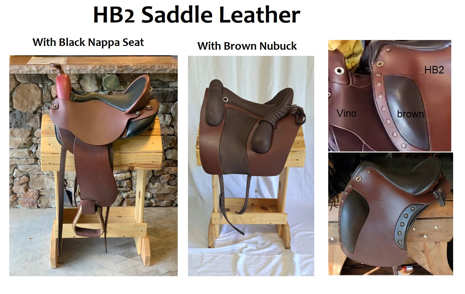 DP Saddlery HB2 Saddle Leather Color Options