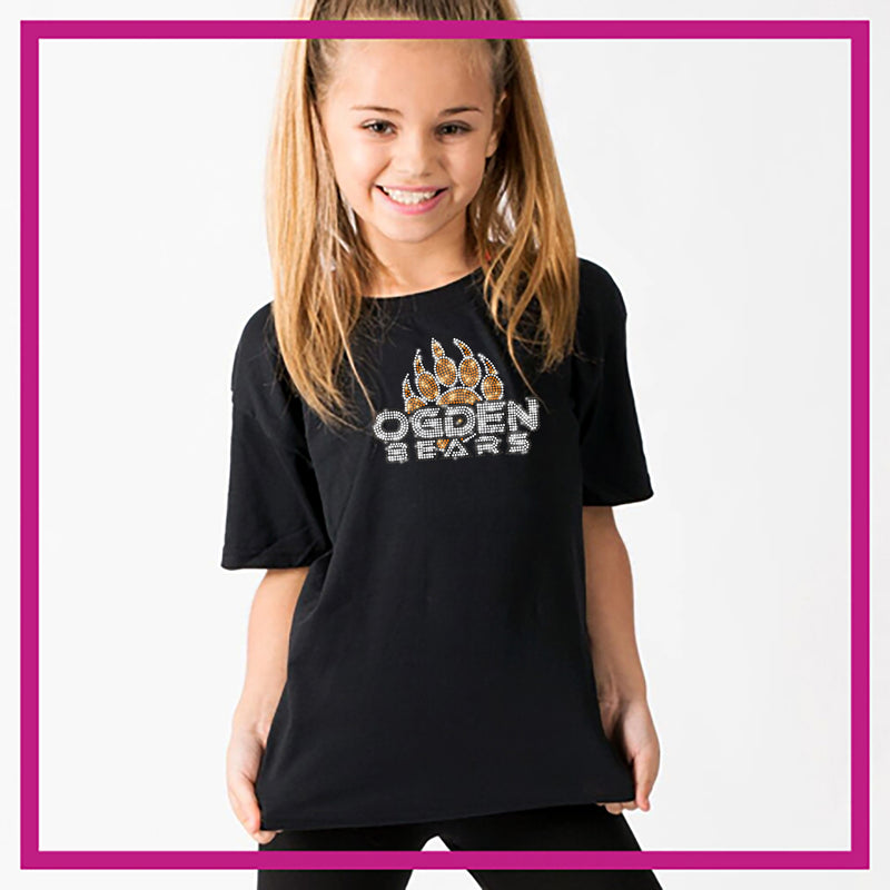 Ogden Bears Bling Basic Tee with 