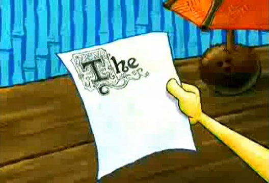 the essay spongebob episode