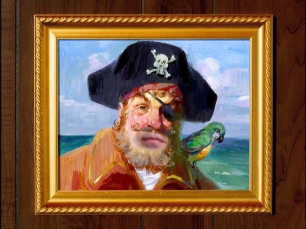 SpongeBob Painty The Pirate Painting Canvas SpongeBob SquarePants