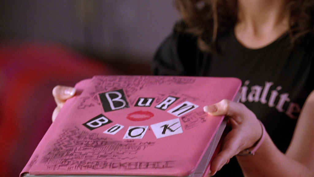 burn book mean girls hd wallpaper