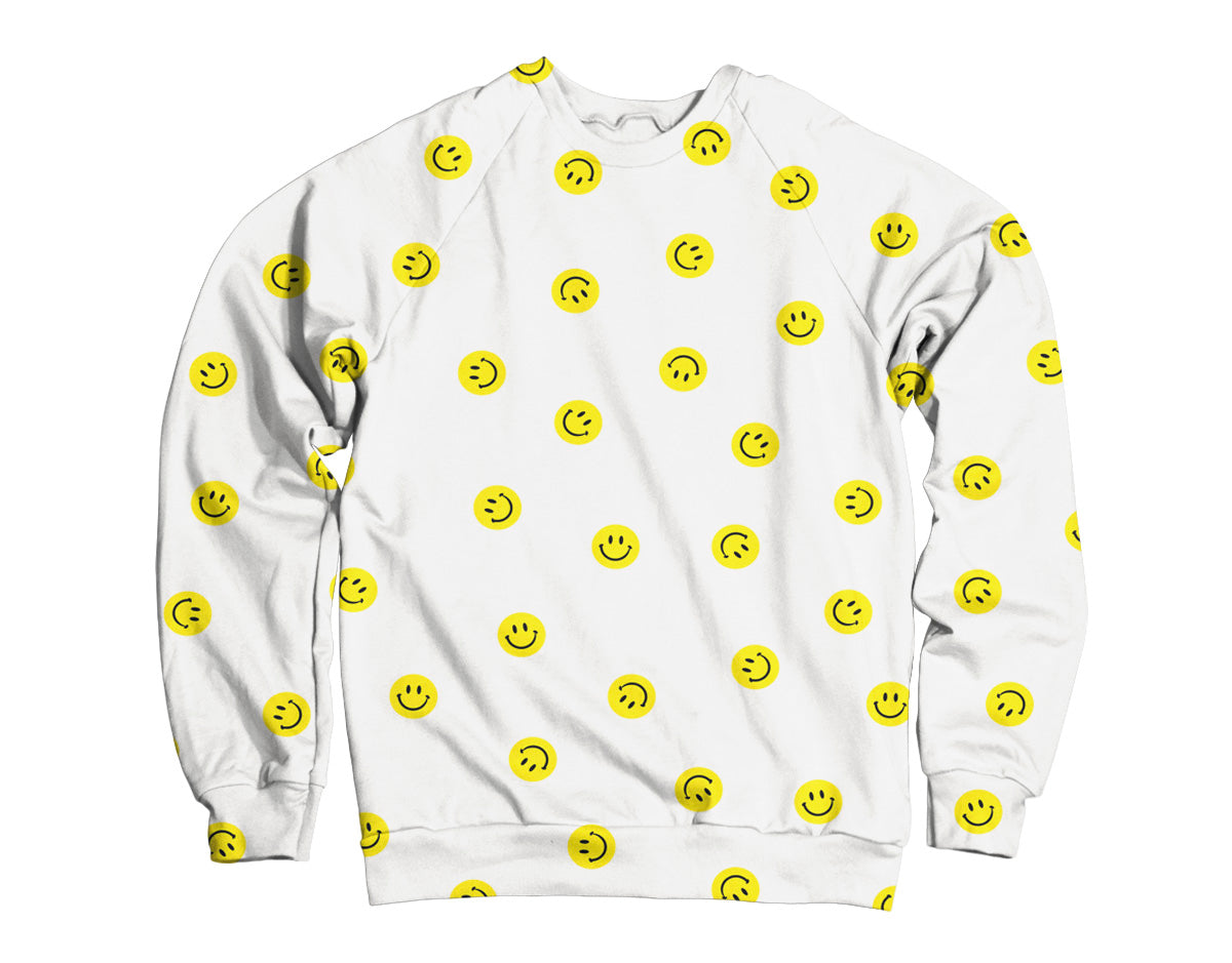 smiley face sweatshirt