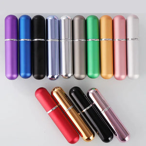 1PC 5ml Portable Mini Perfume Glass Bottle Travel Aluminum Spray Atomizer Empty Metal Parfume Atomiser Sprayer - QWIEL®