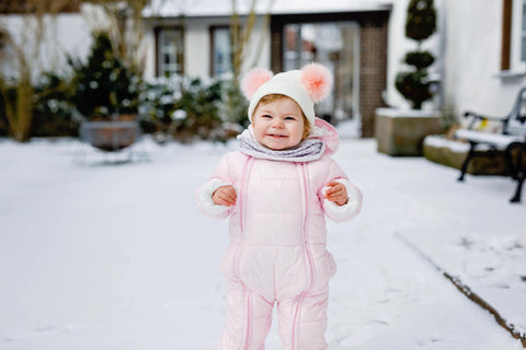 baby in snow