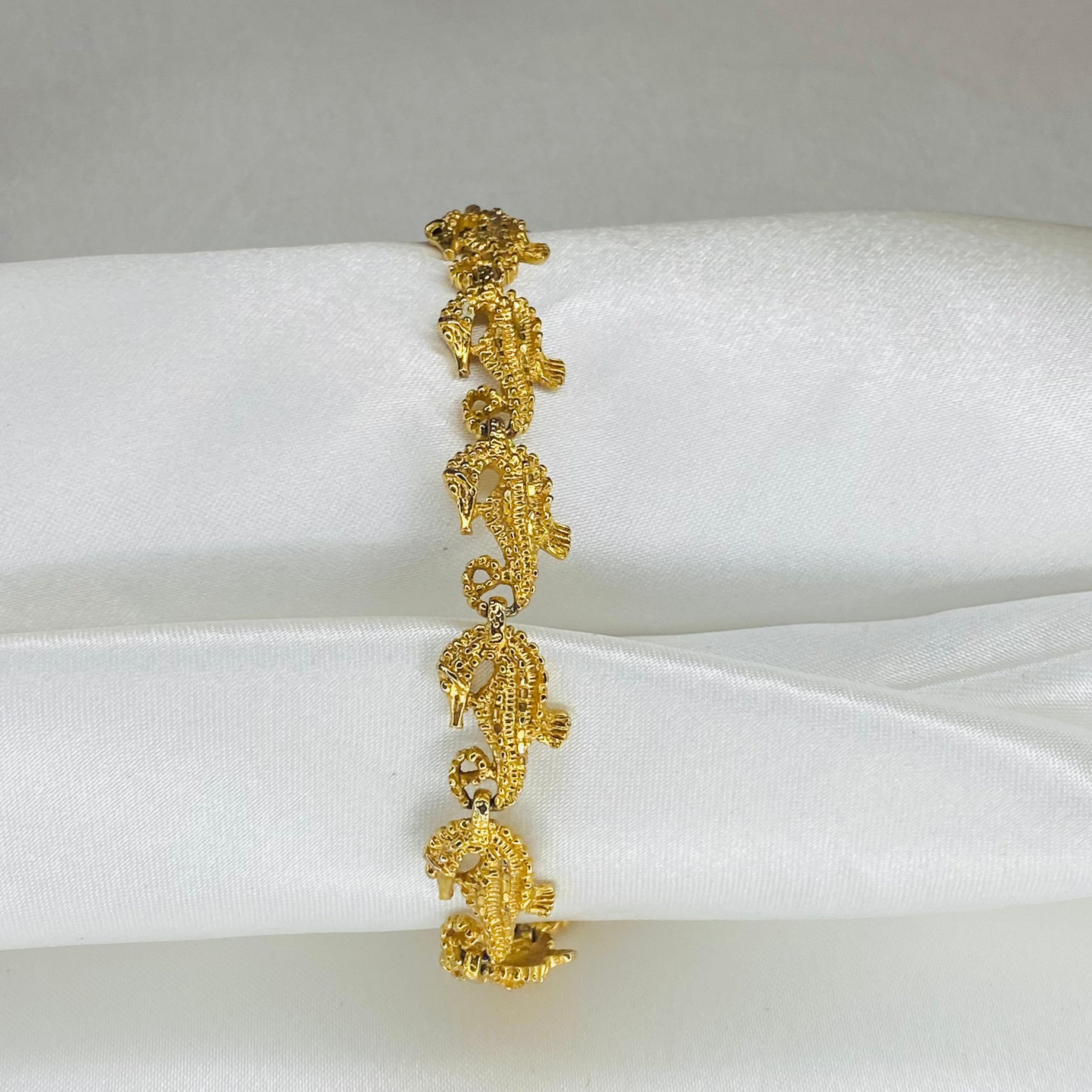 Gold Seahorse Bracelet