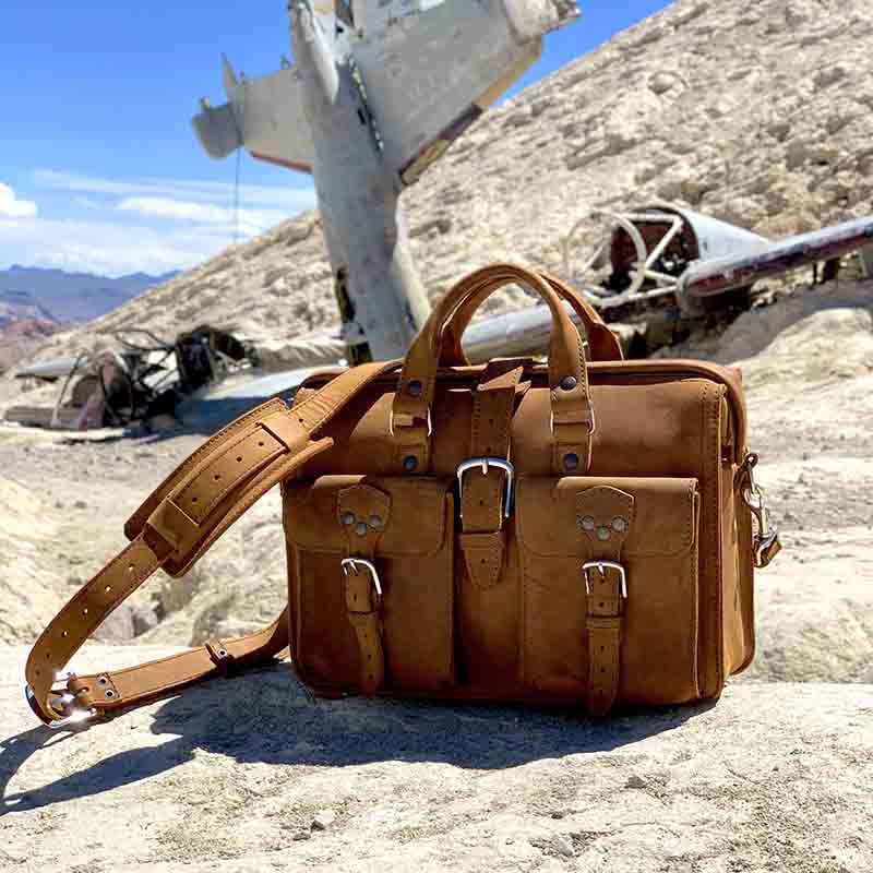 flight bag marron