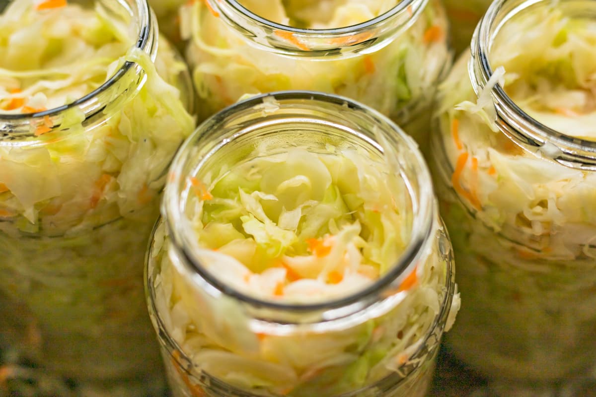 Where to store sauerkraut while fermenting