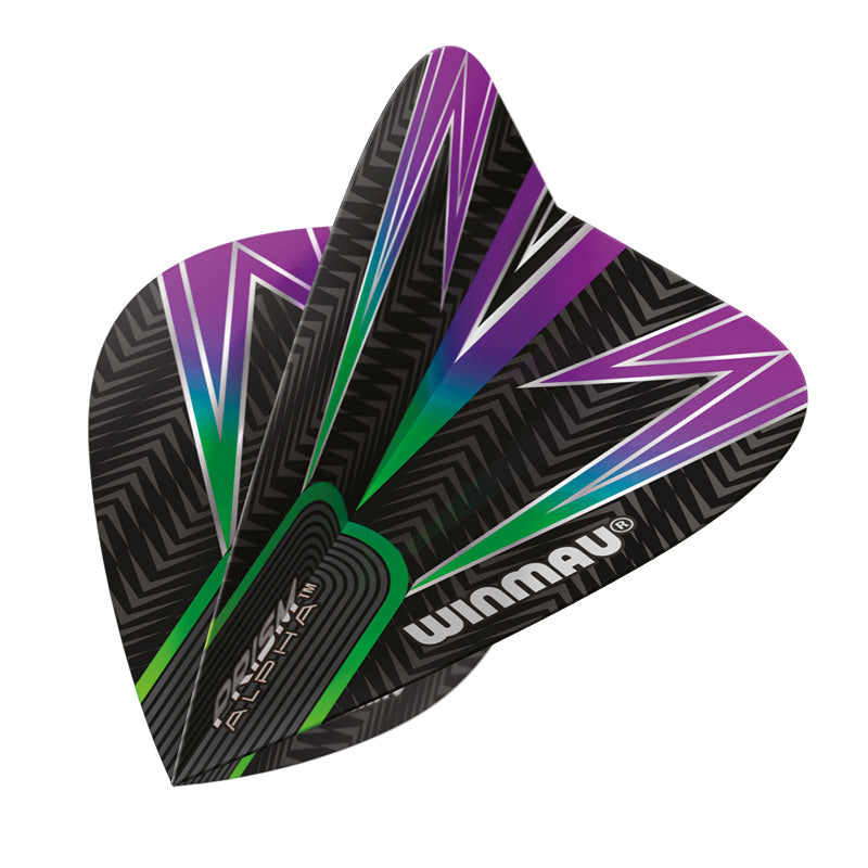 Pluma Dardos Viper Flights Black Flux Standard Purple 30-1822