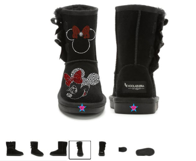Bling Minnie Mouse Ugg Boots | Eshays, LLC