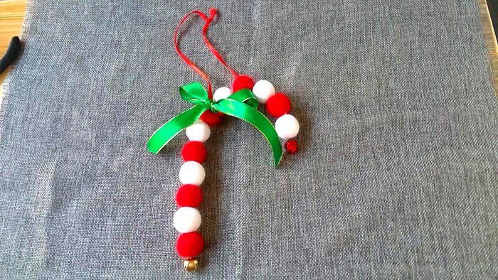 How to make needle felted Christmas ornament sugar cane