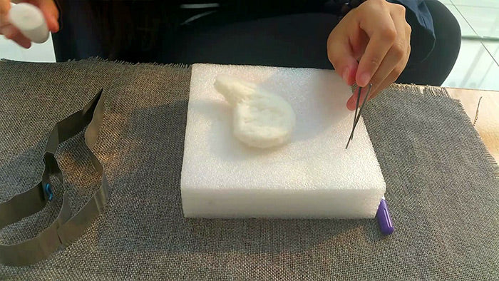 How to make needle felted wool Halloween ghost