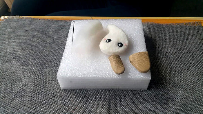 How to make needle felted wool Halloween ghost