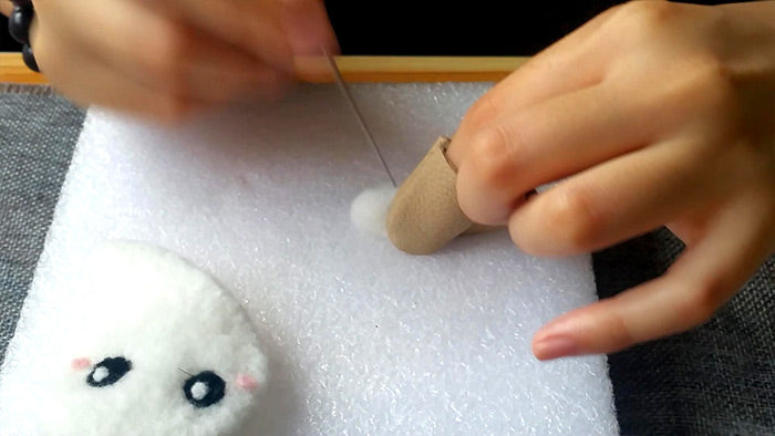 How to make needle felted wool Halloween ghost