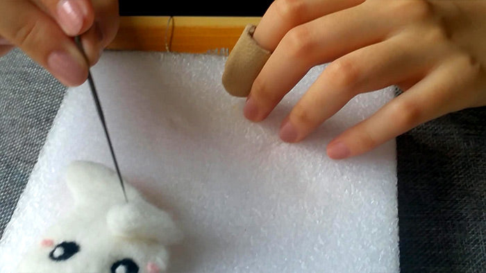 How to make needle felted wool Halloween ghost