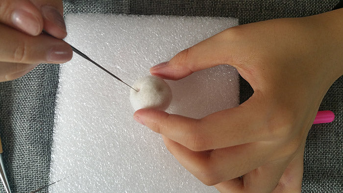 How to make needle felted wool animals bunny