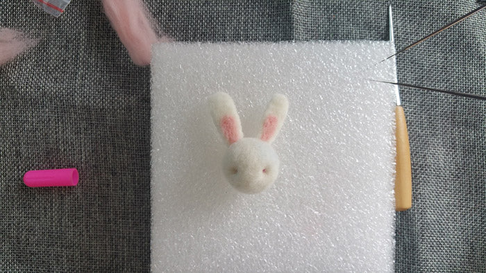 How to make needle felted wool animals bunny