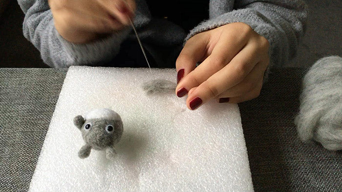 How to make needle felted cute animal Totoro