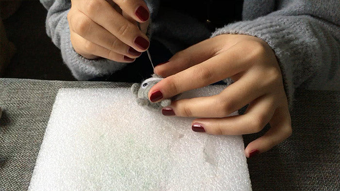 How to make needle felted cute animal Totoro