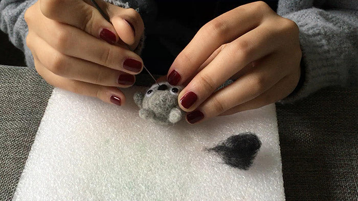 How to make needle felted cute animal Totoro