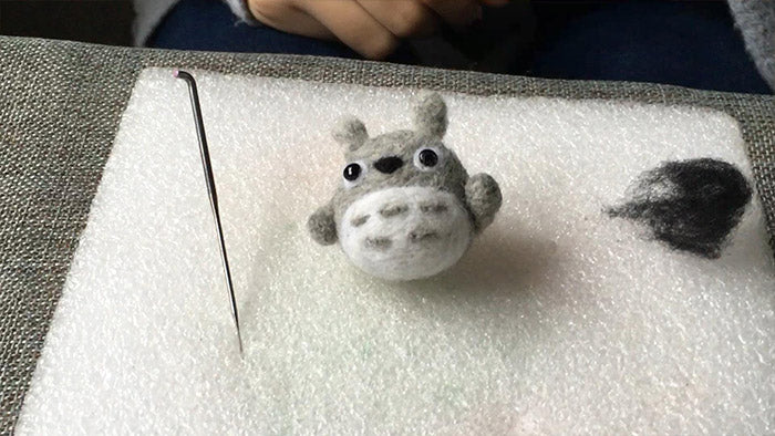 How to make needle felted cute animal Totoro