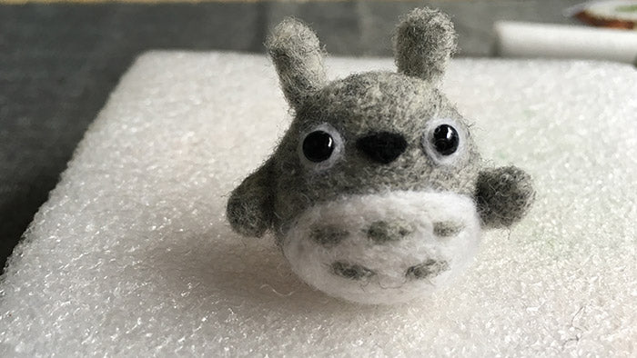 How to make needle felted cute animal Totoro