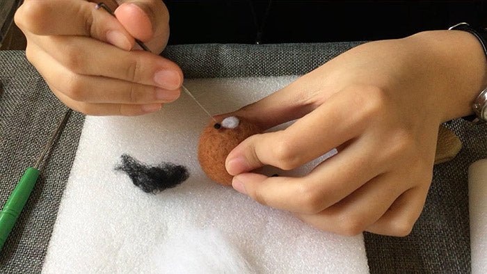 How to make needle felted cute animal bear