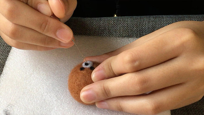 How to make needle felted cute animal bear