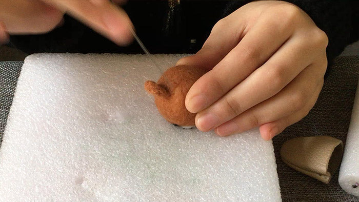 How to make needle felted cute animal bear