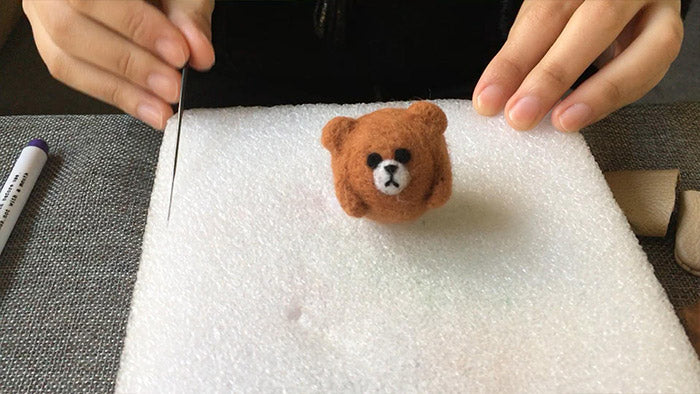 How to make needle felted cute animal bear