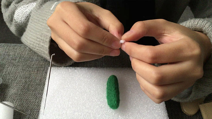How to make needle felted cute potted cactus