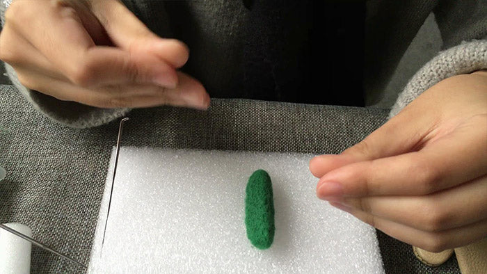 How to make needle felted cute potted cactus