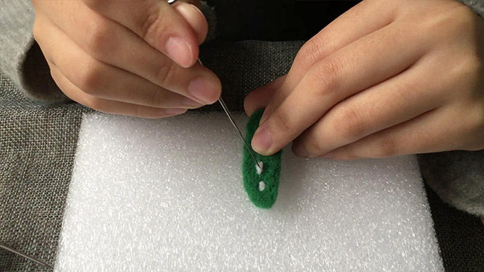 How to make needle felted cute potted cactus